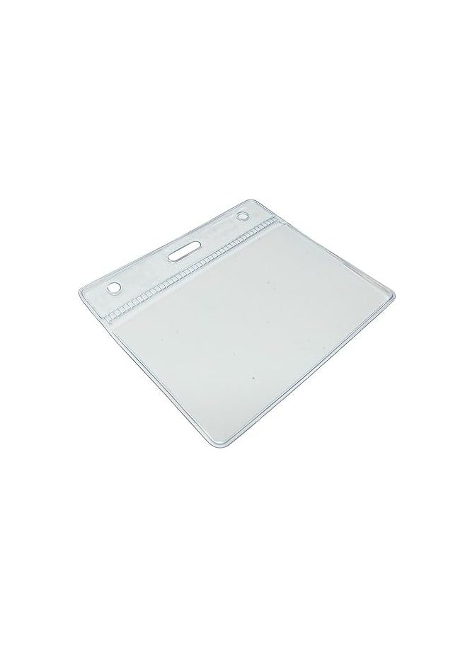 بطاقة هوية جيب بلاستيكية بمقاس 60 × 90 مم من Customcard - شفافة، قطعة واحدة - Image 1