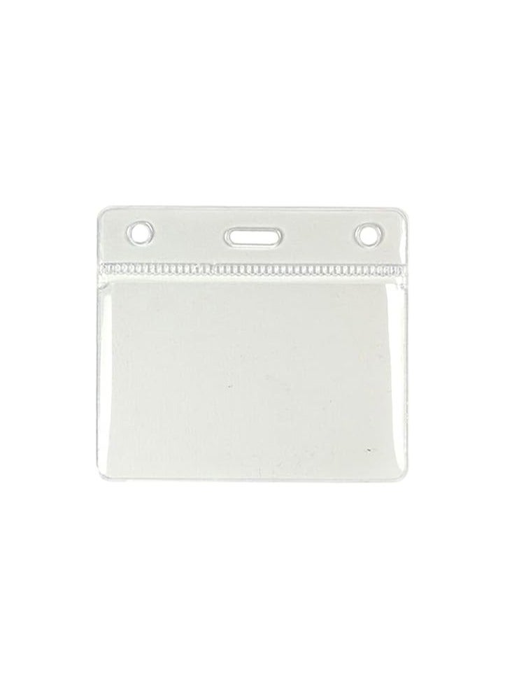 بطاقة هوية جيب بلاستيكية بمقاس 60 × 90 مم من Customcard - شفافة، قطعة واحدة - Image 2
