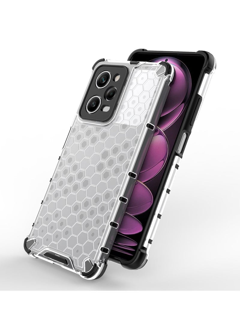 Generic Xiaomi POCO X5 Pro 5G Case Cover [Honeycomb Shock Absorption][Precise Cutout] Protective Back Cover PC Soft TPU Phone Cover for POCO X5 Pro/Redmi Note 12 Pro 5G  - Image 3