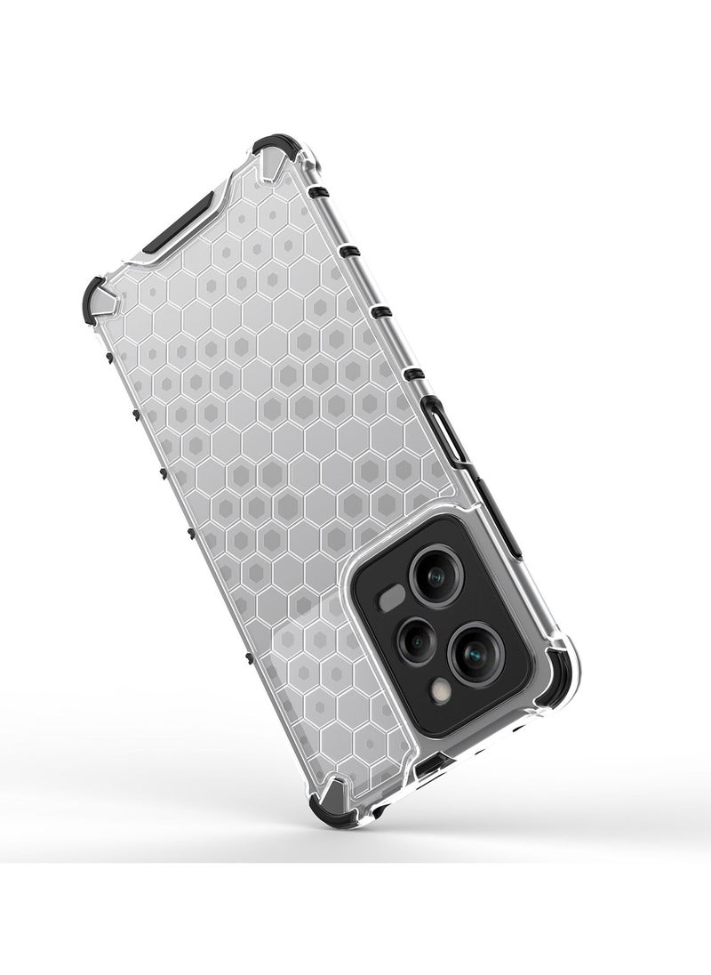 Generic Xiaomi POCO X5 Pro 5G Case Cover [Honeycomb Shock Absorption][Precise Cutout] Protective Back Cover PC Soft TPU Phone Cover for POCO X5 Pro/Redmi Note 12 Pro 5G  - Image 4