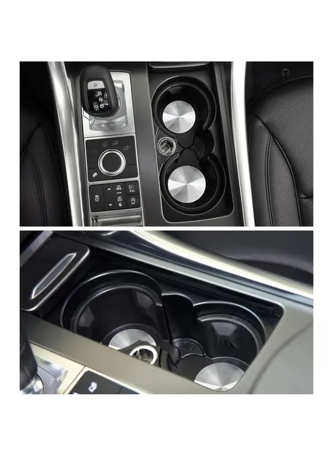 Front Center Console Cup Holder Insert Compatible With Land Rover Discovery Sport Range Rover Lr2 Lr4 Lr3 Models Replacement Part Number LR087454 Durable Plastic Interior Upgrade Sleek Design Car Accessory - Image 5