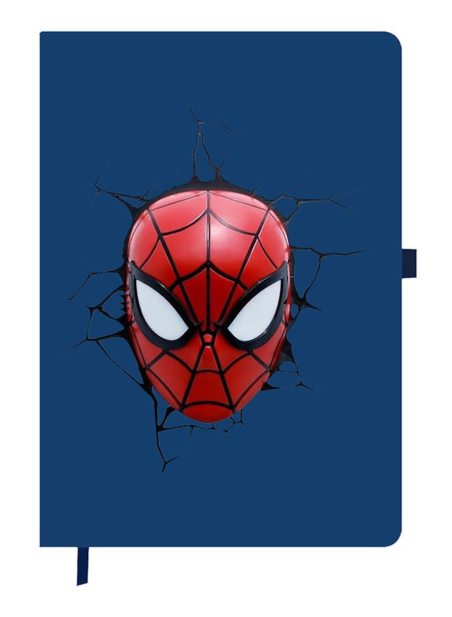 Theodor Designer A5 Thick Blue Hardcover Notebook Spiderman - Image 1
