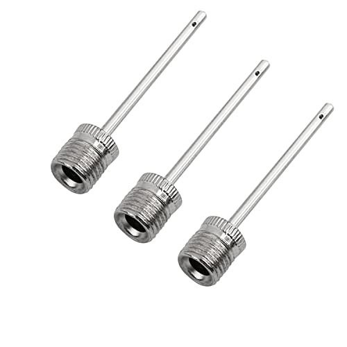 Mobi Lock 3 Pcs Ball Pump Inflation Needle - Stainless Steel Air Pump Needles - Ideal for Blowing Up Football, Basketball, Volleyball, and All Other Sports Balls - Image 1