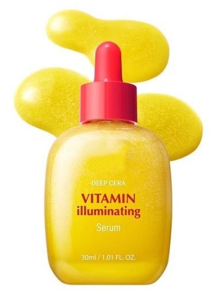 DEEP CERA Vitamin Illuminating Serum – Brightening Vitamin C Serum with Niacinamide | Strengthens skin barrier | Hydrates using Ceramide and Hyaluronic Acid, 1.01oz / 30ml - Image 1