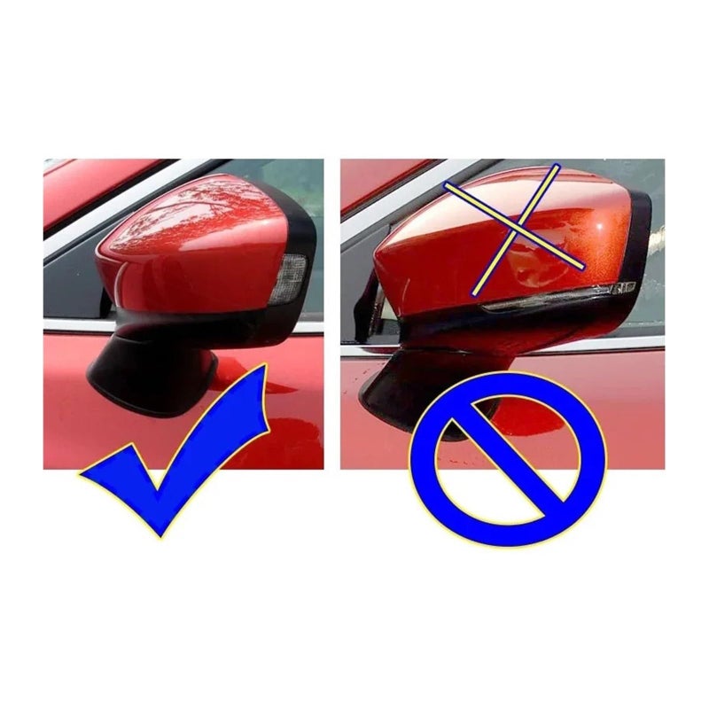 Red Rearview Mirror Cover Housing Lid Case Compatible With Mazda 6 Atenza 2013 2017 - Image 4