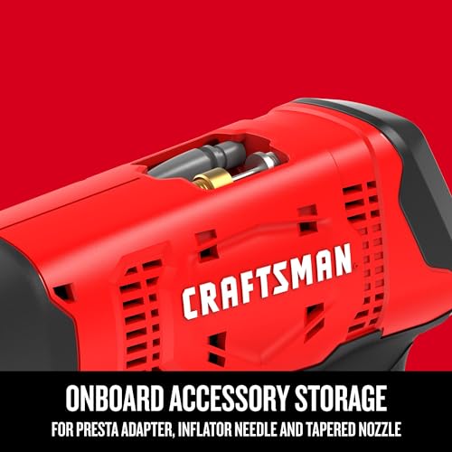 CRAFTSMAN V20 Air Compressor Portable, Cordless Tire Inflator, Up To 150 PSI Tire Pump, with Digital Pressure Gauge, Tool Only (CMCE521B) - Image 3