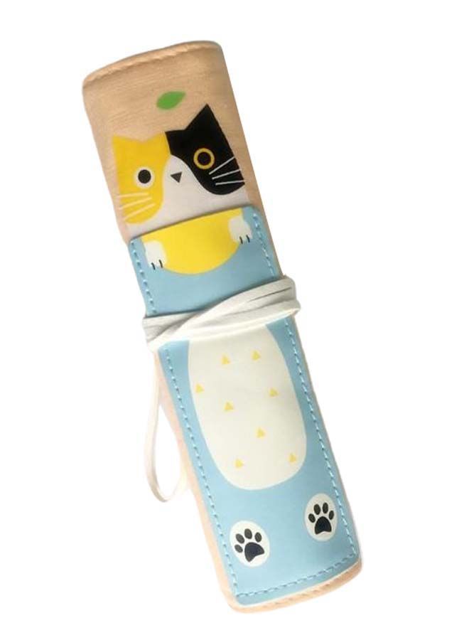 NIBEMINENT Owl Printed Wrap Pencil Case Multicolour - Image 1