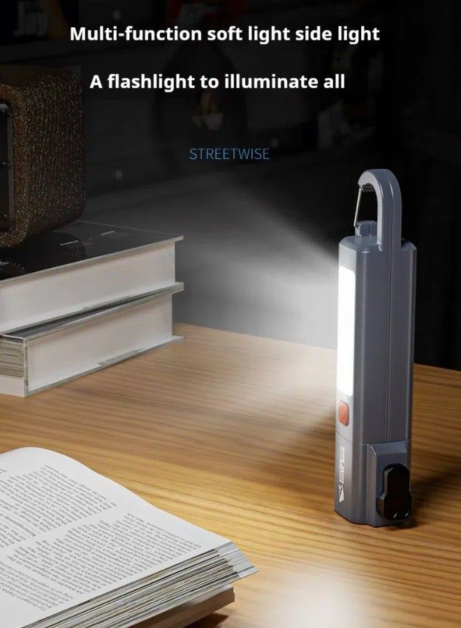 Camping Light Multifunctional flashlight that integrates Torch light rechargeable camping light  reading light  flashlight - Image 5