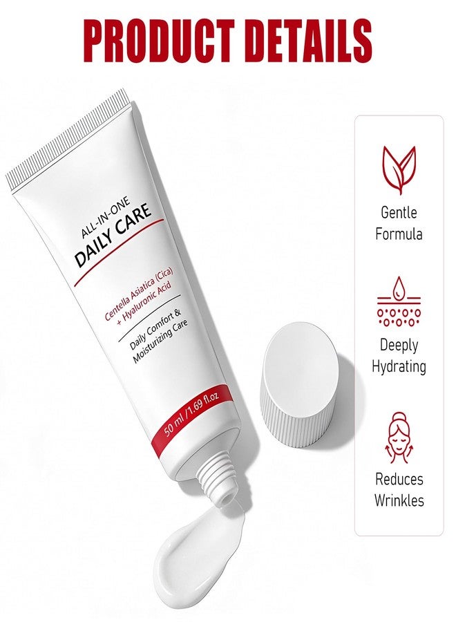 rexibuz 2Pcs All-In-One Time Cream Reversing, Deeply Moisturizes with Centella Collagen & Hyaluronic Acid,Firms & Reduces Wrinkles, Reverse Cream For All Skin - Image 2