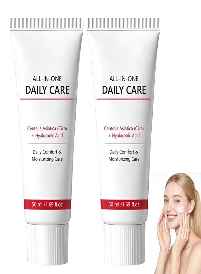 rexibuz 2Pcs All-In-One Time Cream Reversing, Deeply Moisturizes with Centella Collagen & Hyaluronic Acid,Firms & Reduces Wrinkles, Reverse Cream For All Skin - Image 1