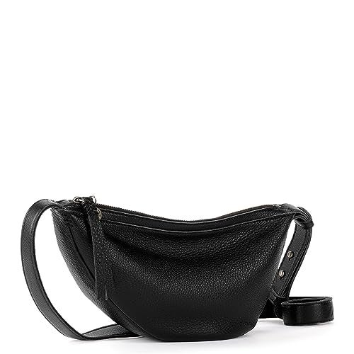 The Sak Tess Sling Bag in Leather, Adjustable Crossbody Strap, Black - Image 4