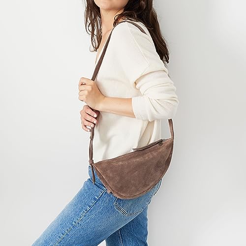 The Sak Tess Sling Bag in Leather, Adjustable Crossbody Strap, Black - Image 2