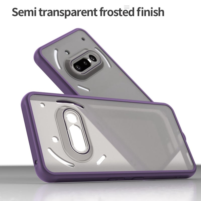 HuHa غطاء حالة لهاتف ناثينغ 3a سلسلة فان دن TPU هجين PC غطاء هاتف (أرجواني) - Image 4