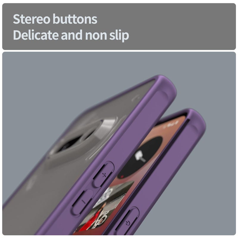 HuHa غطاء حالة لهاتف ناثينغ 3a سلسلة فان دن TPU هجين PC غطاء هاتف (أرجواني) - Image 5