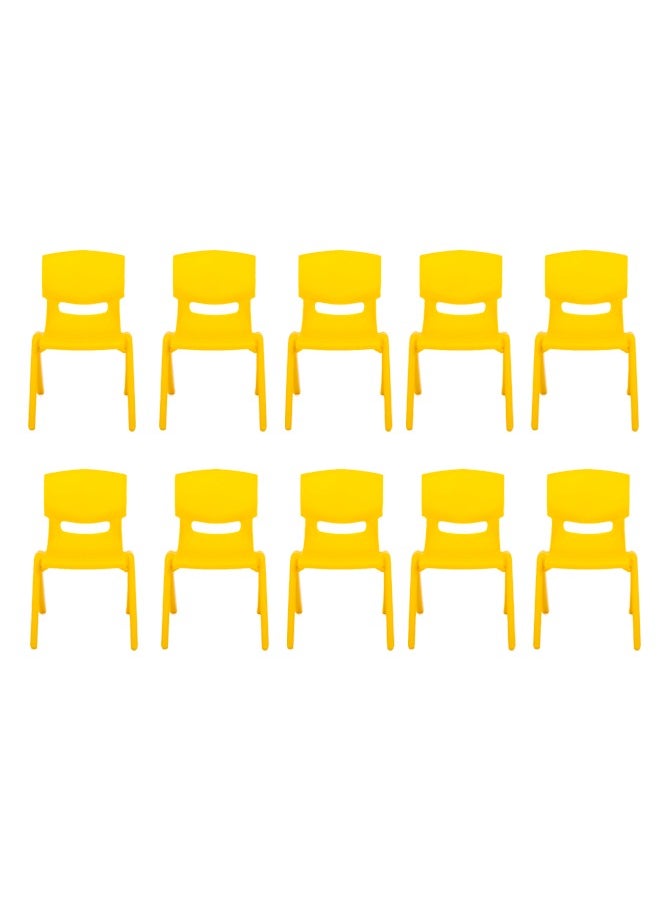 JSAITOYS 10-Piece Children Chair Kids Plastic School Home Furniture  - Image 1