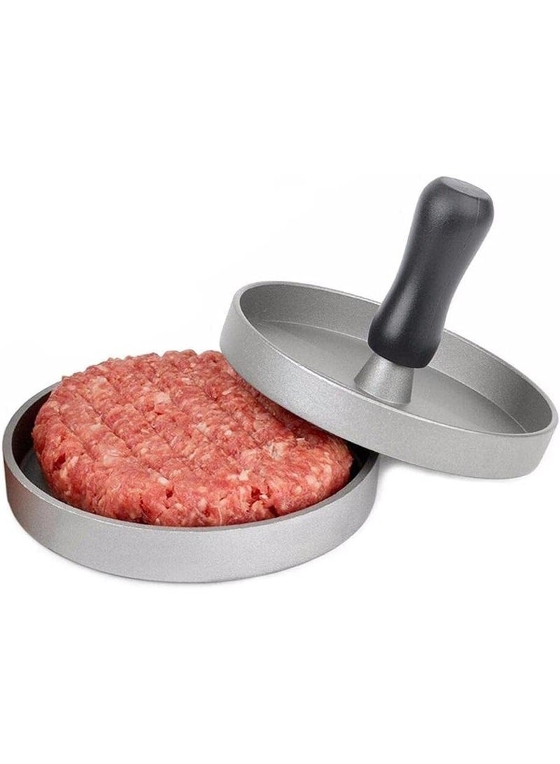 Generic Stainless Steel Burger Press – Manual Hamburger Patty Maker Mold for Even Size Burgers, Non Stick Patty Press for Kitchen, BBQ, Grill, Home & Restaurant, Easy to Clean - Image 1