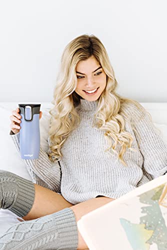 Contigo Unisex's West Loop Autoseal Thermobecher, Edelstahl Isolierbecher, Kaffeebecher to Go, BPA frei, auslaufsicherer Reisebecher mit Easy-Clean-Deckel, hält bis zu 5h Warm, 470 ml, Earl Grey - Image 2