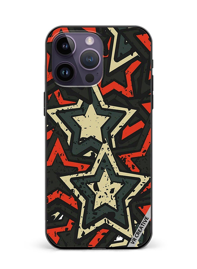 VR CREATIVE Protective Case Cover For Apple iPhone 15 Pro Stars Design Multicolour - Image 1