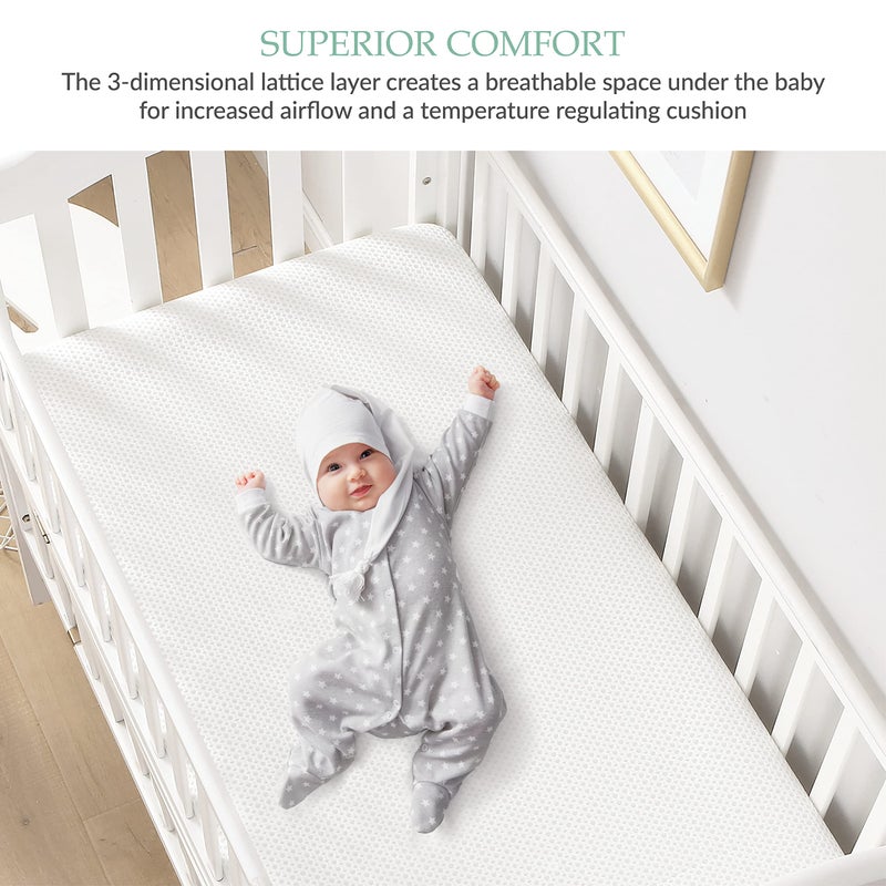 Slumberfy Breathable Crib Waterproof Mattress Protector Pad- Hypoallergenic - Noiseless - Washable- Breath Easy, Babies and Toddlers, Lab Tested - Crib Size 28"X52" by Slumberfy - Image 4