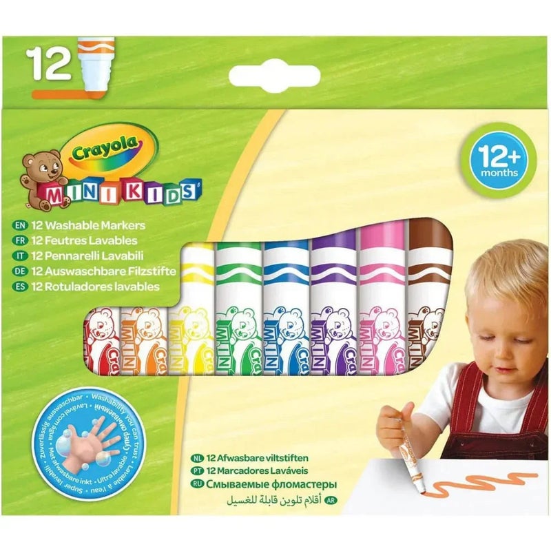 Crayola Mini Kids First Markers – 12 Colors - Image 1
