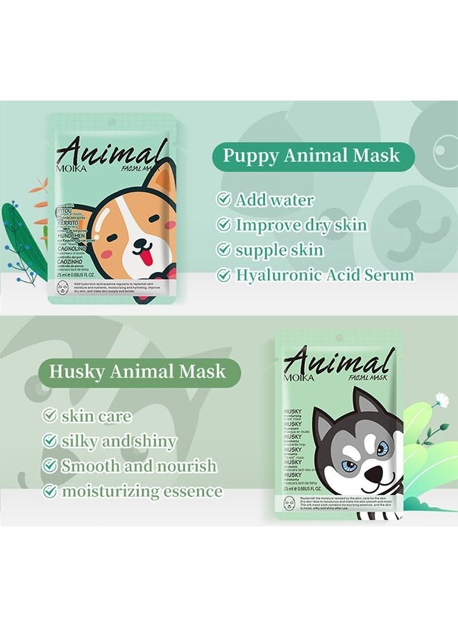 MOIKA - 8-Piece Natural Sheet Masks - Arbutin Facial Mask - Facial Skincare - Treatment Mask - Home SPA - Anti-Aging - Moisturizing - for All Skin Types - 25mL - Image 1