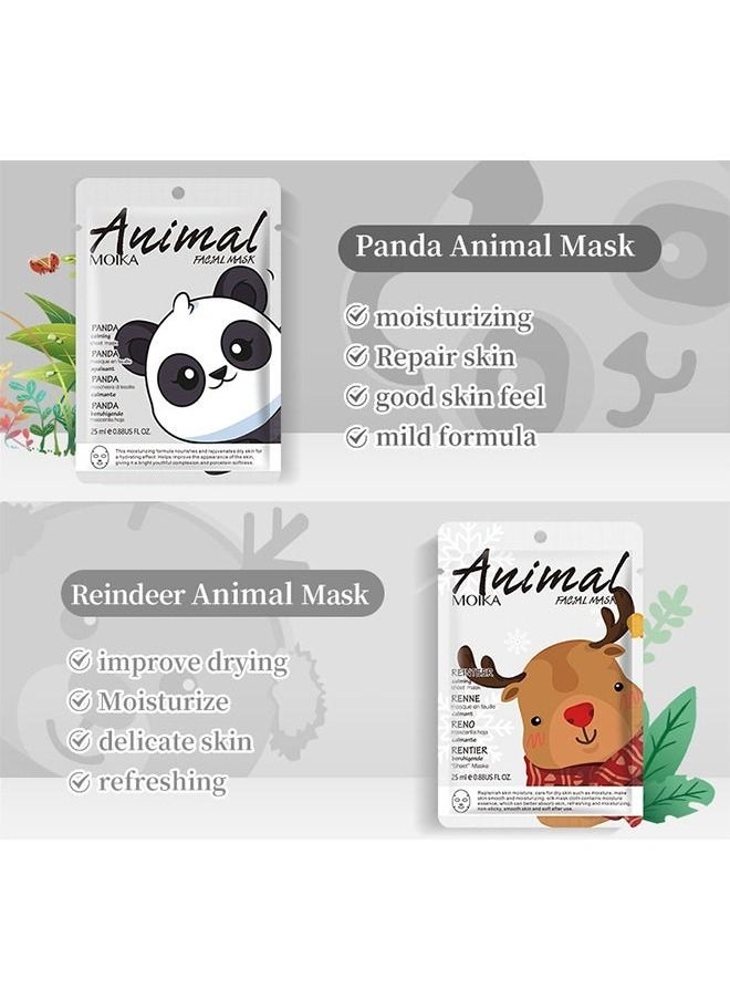 MOIKA - 8-Piece Natural Sheet Masks - Arbutin Facial Mask - Facial Skincare - Treatment Mask - Home SPA - Anti-Aging - Moisturizing - for All Skin Types - 25mL - Image 1