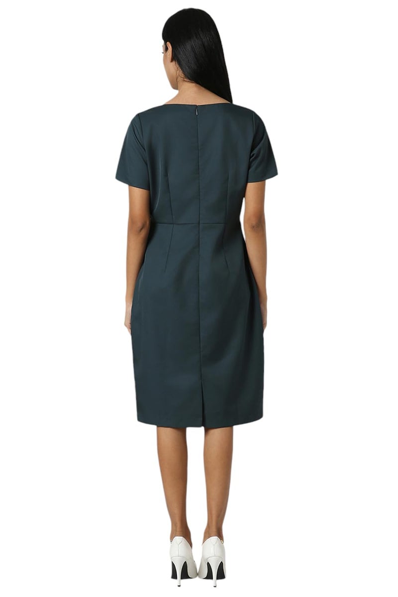 Van Heusen_Womens__Dress_(VWDRCRGFP86180_Dark Green_S) - Image 3