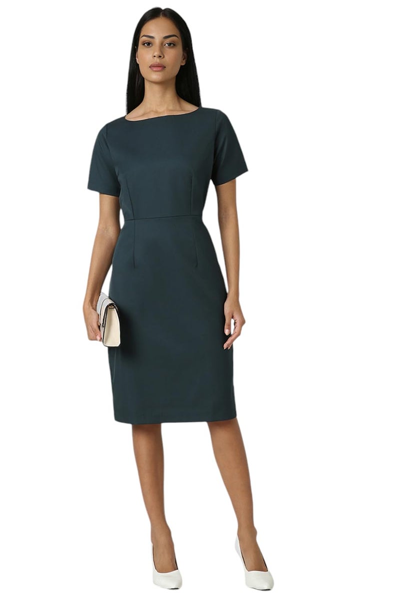 Van Heusen_Womens__Dress_(VWDRCRGFP86180_Dark Green_S) - Image 5