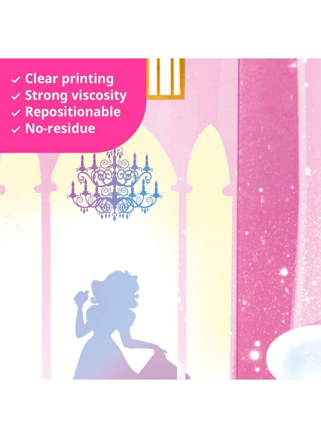 DECOWALL SG2-2207 Rainbow Castle Wall Decals Stickers Kids Peel and Stick Removable Nursery Bedroom décor Girls Room Mural Art Princess Home Fairy Baby Living Window Vinyl Decoration Stars Birthday - Image 4