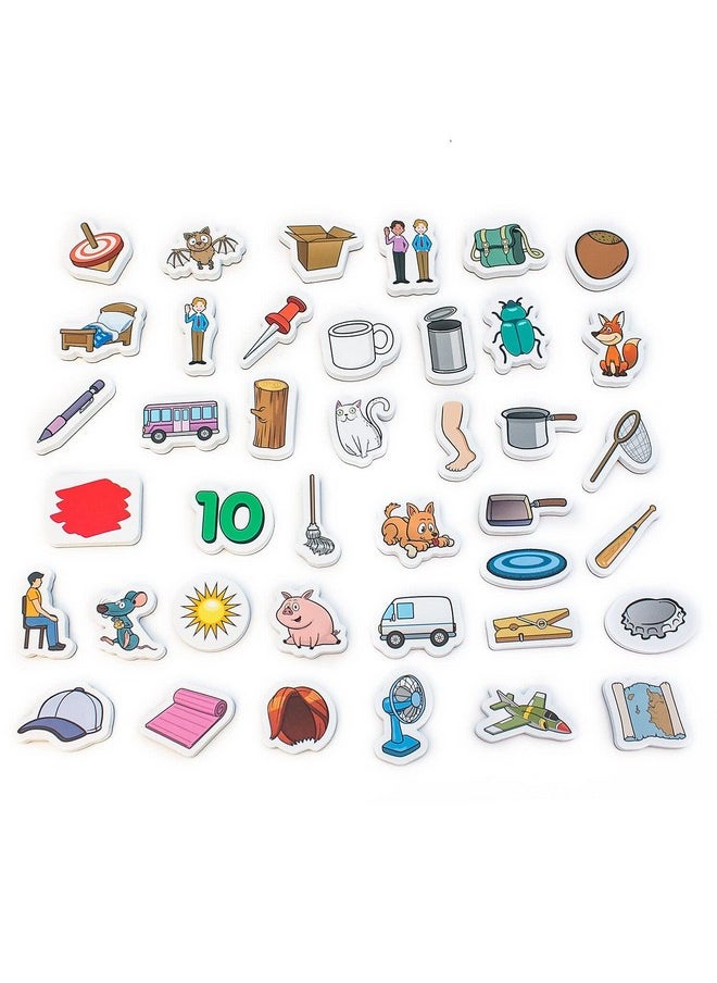 Junior Learning - Rainbow Cvc Objects Magnetic Foam Set, 40 Pieces, Ages 4-5, Phonics, Pre K-K - Image 1