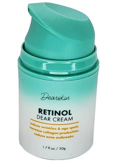 Dearskin Retinol Cream Organic 2.5% Moisturizer Hyaluronic Acid 15% Wrinkles Women And Men Face And Neck With Vitamin E Vitamin B5 Aloe Vera Kosher Glycerin Propolis Jojoba Oil Fragrance Free  - Image 2