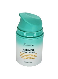 Dearskin Retinol Cream Organic 2.5% Moisturizer Hyaluronic Acid 15% Wrinkles Women And Men Face And Neck With Vitamin E Vitamin B5 Aloe Vera Kosher Glycerin Propolis Jojoba Oil Fragrance Free  - Image 5