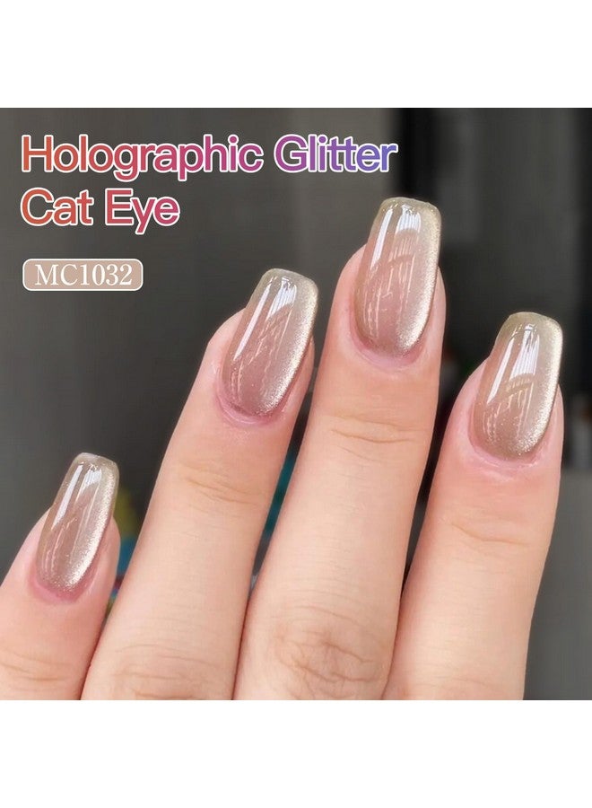 دابل ريذم مجموعة طلاء أظافر جل عين القطة مكونة من 6 ألوان لامعة مع مغناطيس 9D طلاء أظافر مغناطيسي عاكس ثلاثي الأبعاد (طقم فضي وأزرق برتقالي وأخضر وأرجواني وردي 24) - Image 3