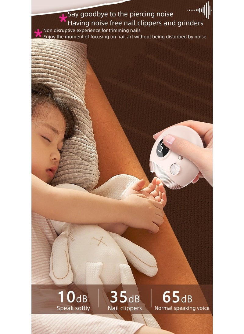 السلامة الكهربائية الأظافر مقطع مع ضوء LED مع مخلفات الأظافر التخزين، معدات الفن الأظافر، نوع-C قابلة لإعادة الشحن السلامة الأظافر مقطع للمولدين حديثي الولادة والرضيع والطفل والطفل الصغير والأطفال والكبار والمسنين - Image 4