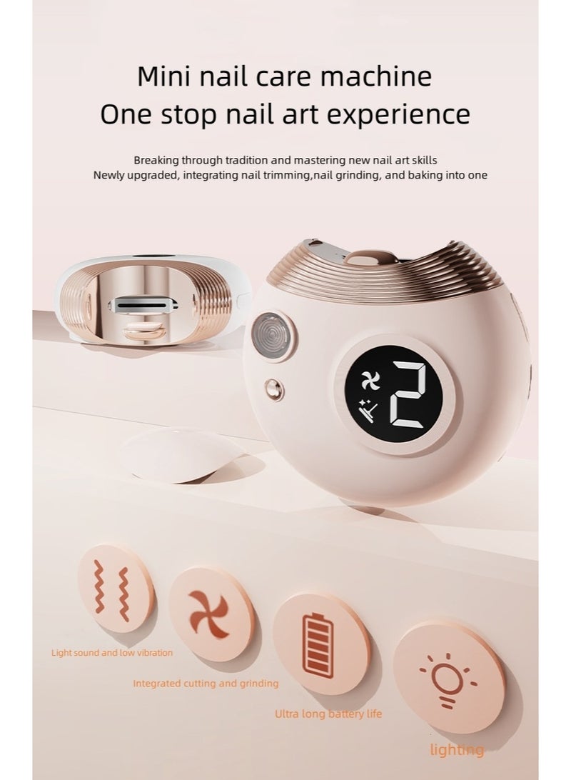 السلامة الكهربائية الأظافر مقطع مع ضوء LED مع مخلفات الأظافر التخزين، معدات الفن الأظافر، نوع-C قابلة لإعادة الشحن السلامة الأظافر مقطع للمولدين حديثي الولادة والرضيع والطفل والطفل الصغير والأطفال والكبار والمسنين - Image 1