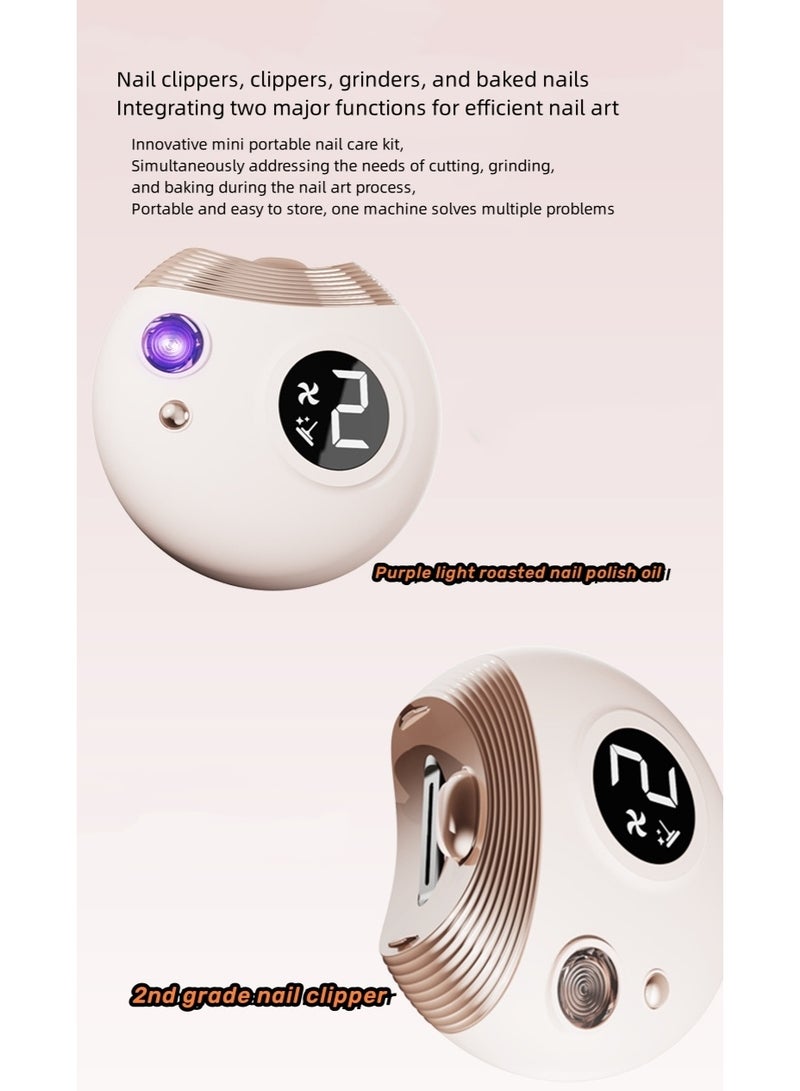 السلامة الكهربائية الأظافر مقطع مع ضوء LED مع مخلفات الأظافر التخزين، معدات الفن الأظافر، نوع-C قابلة لإعادة الشحن السلامة الأظافر مقطع للمولدين حديثي الولادة والرضيع والطفل والطفل الصغير والأطفال والكبار والمسنين - Image 2