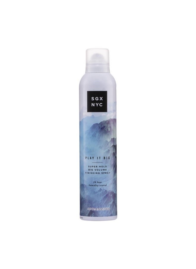 SGX NYC SGX NYC Play it Big Volumizing Finishing Hair Spray - Long Lasting Hair Spray with Anti Frizz Finish - Paraben Free with Coconut Oil - 8.5 oz  - Image 1