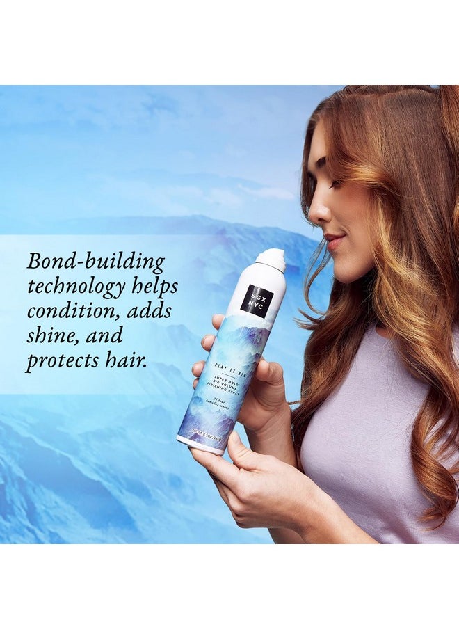SGX NYC SGX NYC Play it Big Volumizing Finishing Hair Spray - Long Lasting Hair Spray with Anti Frizz Finish - Paraben Free with Coconut Oil - 8.5 oz  - Image 4
