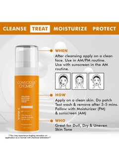 CONSCIOUS CHEMIST 10% Vitamin C Serum | 30Ml | Serum For Glowing Skin, Vitamin C Serum For Oily Skin, Anti Aging Serum With Ferulic Acid, Dark Circles & Fine Lines, Serum For Men & Women - Vivid C  - Image 3