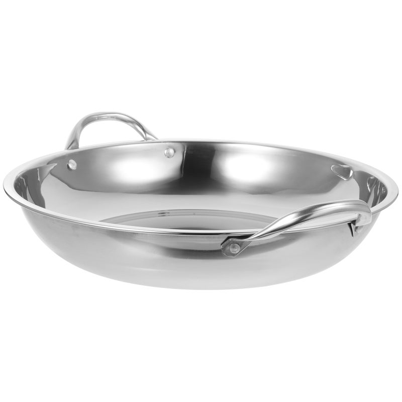 🍳 قدر طهي من الفولاذ المقاوم للصدأ للمطبخ والمنزل والمطاعم 39 5x28 8 سم مقاوم للحرارة ومتعدد الاستخدامات - Image 3