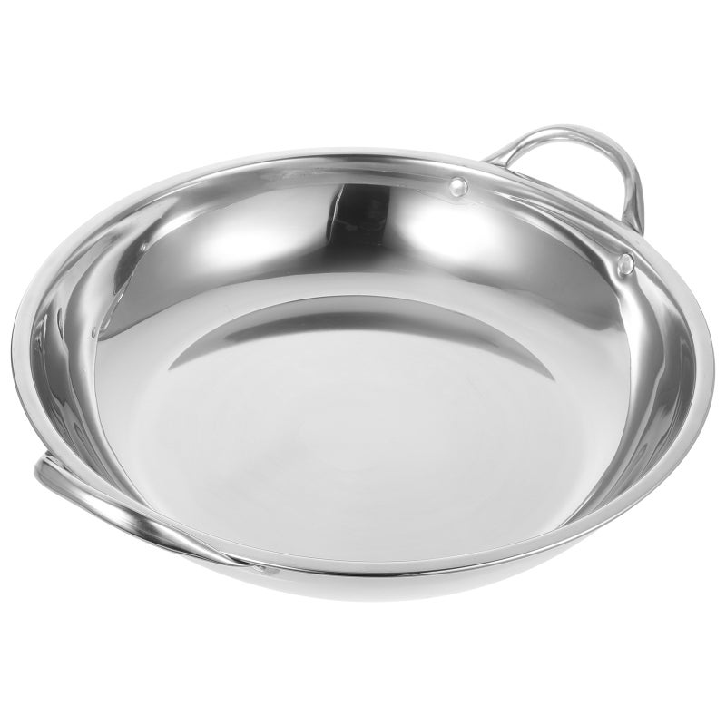 🍳 قدر طهي من الفولاذ المقاوم للصدأ للمطبخ والمنزل والمطاعم 39 5x28 8 سم مقاوم للحرارة ومتعدد الاستخدامات - Image 5