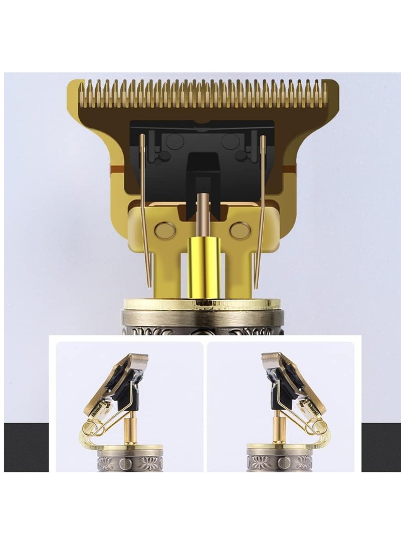 ELTRAZONE Professional Rechargeable Electric Hair Trimmer Kit Gold - Image 3