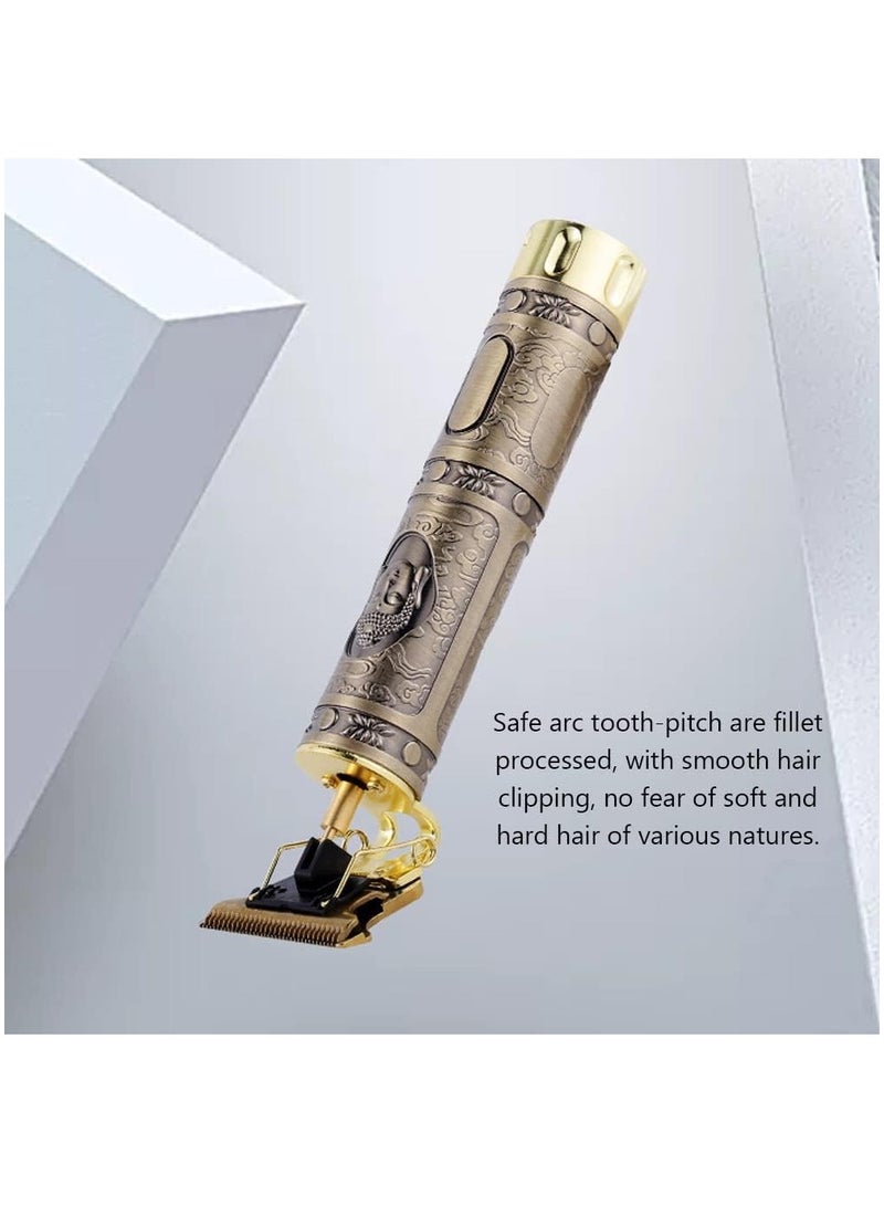 ELTRAZONE Professional Rechargeable Electric Hair Trimmer Kit Gold - Image 4