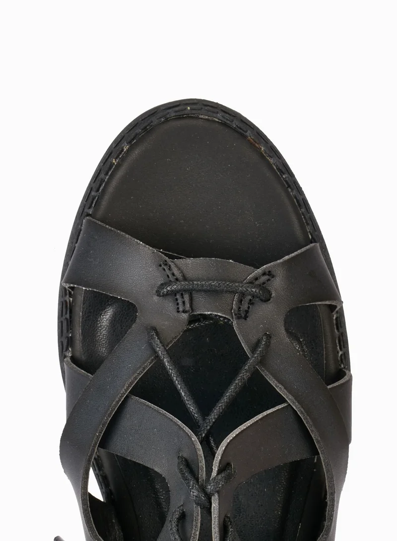 Qupid Gladiator Lace Up Sandals