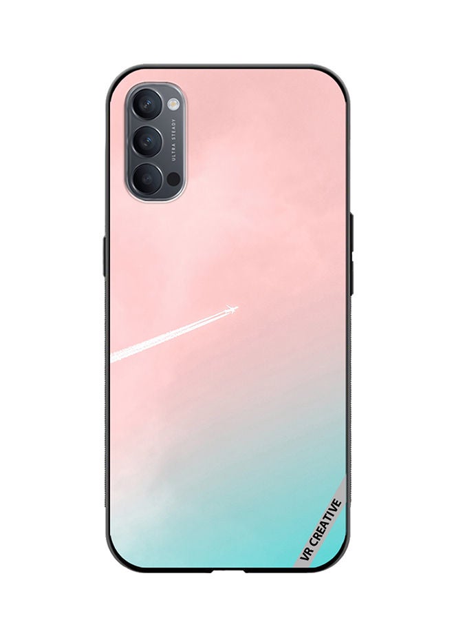 VR CREATIVE Protective Case Cover For Oppo Reno4 Pro 5G Aero Pink Design Multicolour - Image 1