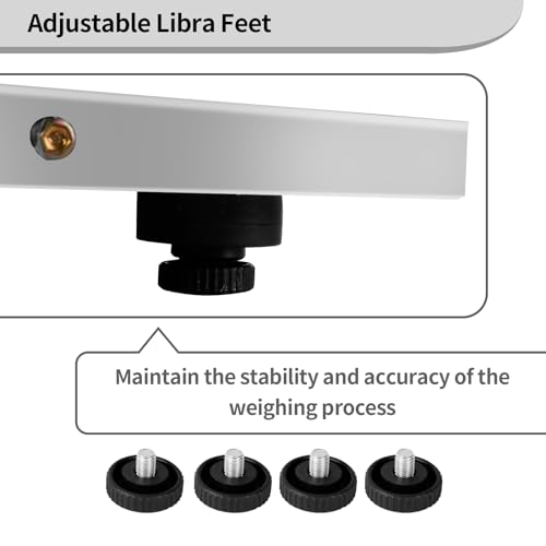 Carivia Digital Livestock Scale 660Lbs x 0.2Lbs,21'' x 17'' Veterinary Scale Pet Vet Scale Stainless Steel Platform Animal Scale,Electronic Postal Scale, Industrial Floor Scale - Image 3