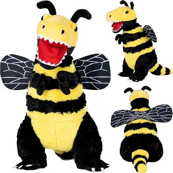 Randimals Plush Toy Stuffed Animal Mix Bee Tyrannosaurus Hybrid Stuffed Animals for Girls Boys Huggable Soft Animal Characters Cute Plushies Unique Toys for Discovery Adventure - Image 1