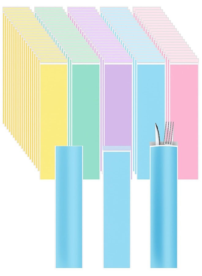 Maitys 500 Pcs Pastel Silverware Bags, 5 Assorted Colors - 10.24"x3.15" Greaseproof Paper Sleeves for Utensils, Churro, Cookie, Party Supplies, Table Setting - Image 1