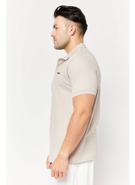 RBX Men Sportswear Fit Short Sleeve Outdoor Polo Shirt, Light Grey  - Image 3