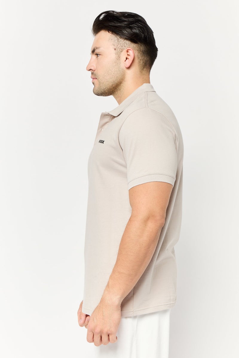 RBX Men Sportswear Fit Short Sleeve Outdoor Polo Shirt, Light Grey  - Image 3